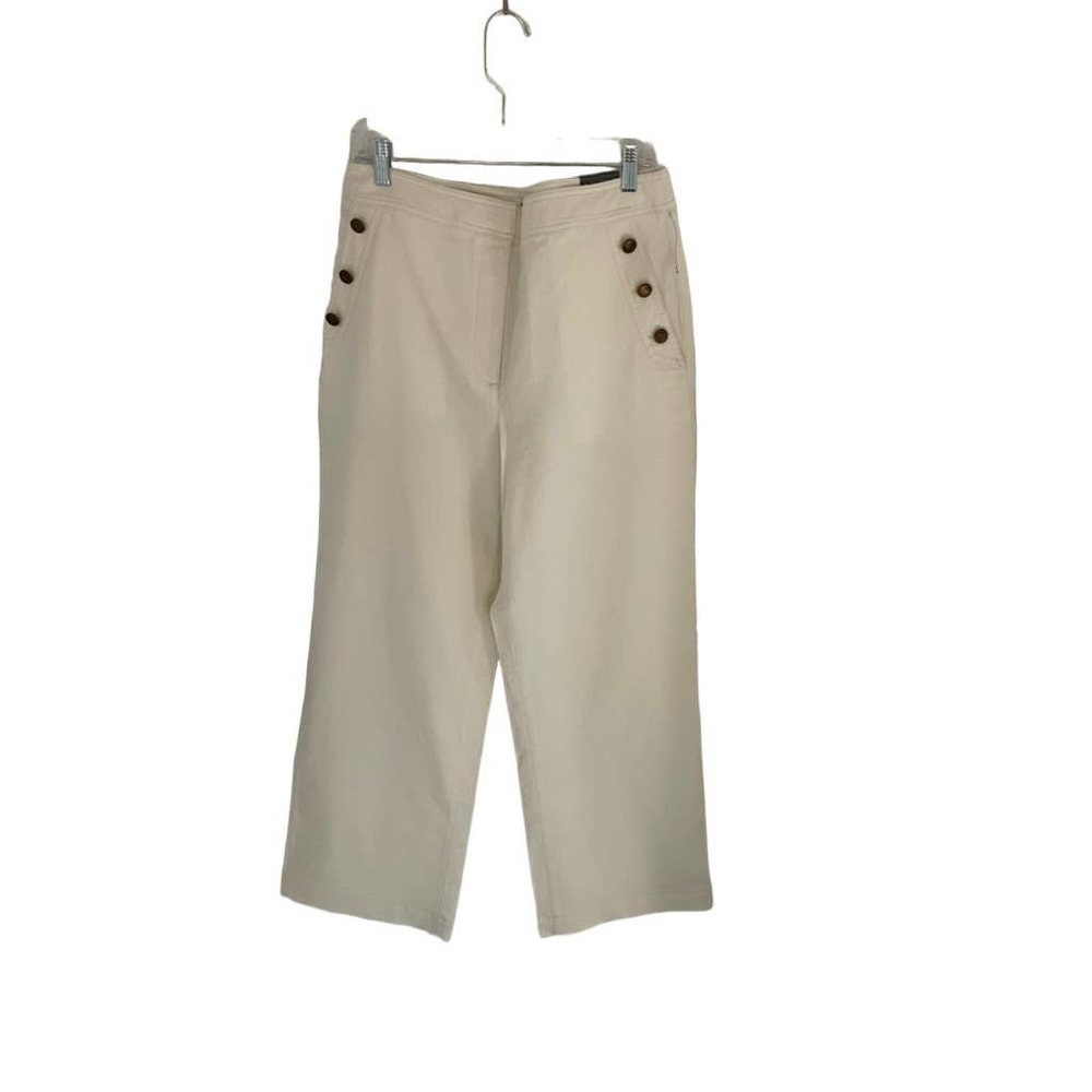 Talbots WIDE LEG PANTS size 12 White